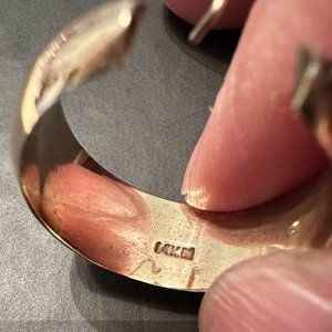 Gold Hoop Earrings 14k